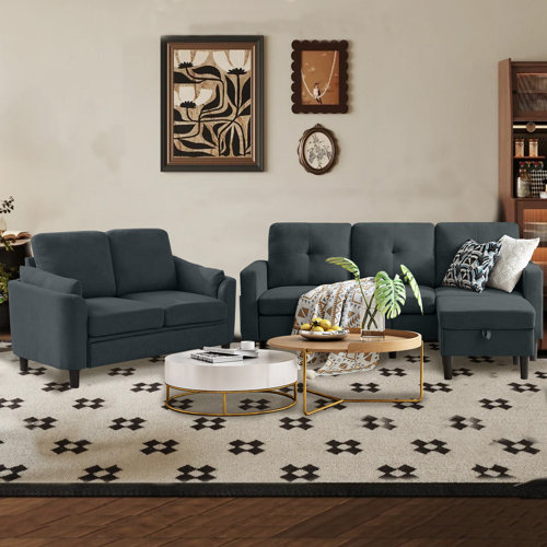 Blue Living Room Sets & Couches You'll Love | Wayfair